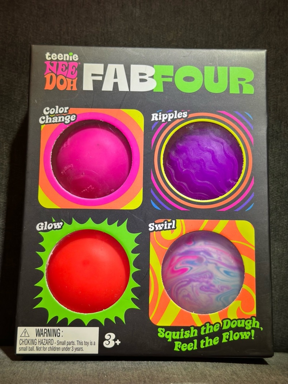 Teenie Nee Doh FABFOUR Squish - Bright Multicolor